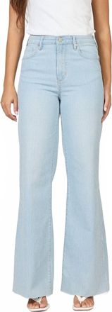 Dear John Denim Fiona High Rise Wide Leg Jeans In Railroad Stripes