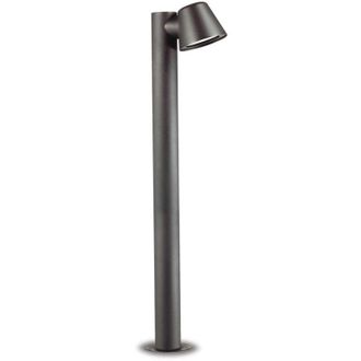 Ideal Lux Ideal Lux - Gas - 1 Bolardo De Exterior Ligero Antracita Ip43, Gu10