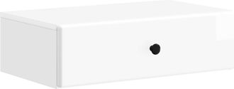 vidaXL Mesa Lateral Montada En La Pared Brillante 59 X 34,5 X 17 Cm Vidaxl