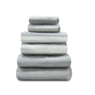 TJ Hughes Royal Stripe Towels - Grey - Sheet - TJ Hughes