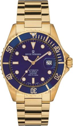 Revue Thommen Heren Duiker Automatisch 42 mm Roestvrijstalen Armband 17571.2115 - Heren - Horloges - Geel - ONE Size - Accessoires