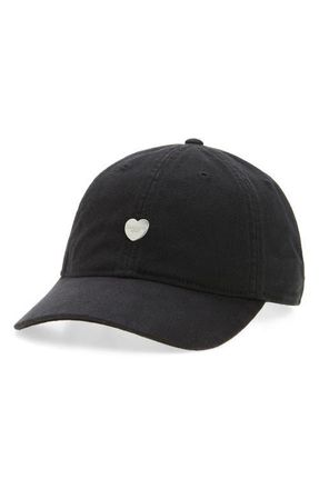 Carhartt Work in Progress Heart Ball Cap in Black/silver at Nordstrom