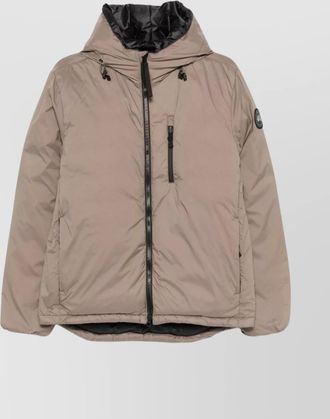 Canada Goose short down jacket with hood and pockets