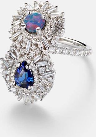 Suzanne Kalan Anello in oro bianco 18kt (750/1000) con pietre preziose