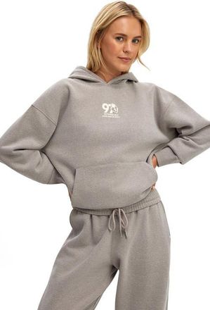 Cotton On Womens Active Plush Premium Graphic Hoodie in Mocha Marle With Love at Nordstrom, Size Xx-Small