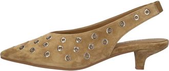 Notre-V Schoenen, Dames, Bruin, 42 EU, Linnen, Shd 25055 3339Hl Slingback Pump
