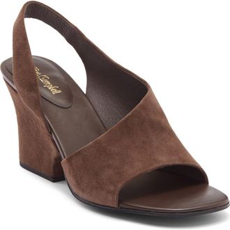 Jeffrey Campbell Pastiche Half dOrsay Sandal in Brown Suede at Nordstrom, Size 5.5