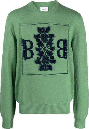 Barrie embroidered cashmere jumper - men - Cashmere - S - Green