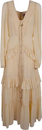 Farm Rio Mujer, Vestidos, Amarillo, Talla: L