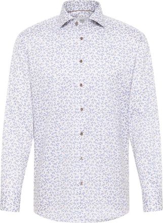 Eterna lange mouw overhemden blauw - Heren - Casual Overhemden - Veelkleurig - 5XL - Overhemden