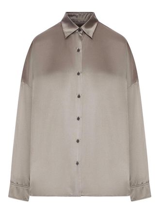 Dries Van Noten Satin-Effect Silk Shirt