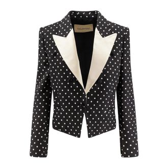 Valentino Blazer met enkele rij knopen - Dames - Blazers - Zwart - M - Jassen