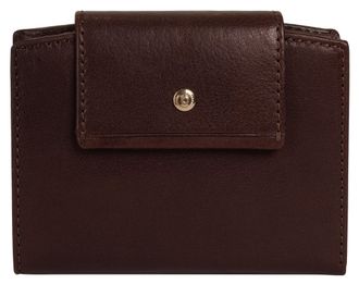 Bugatti Geldb&ouml;rse BUGATTI NEAPLES, Damen, braun, Leder, leicht gl&auml;nzend, unifarben, Kleinlederwaren Geldb&ouml;rse, echt Leder