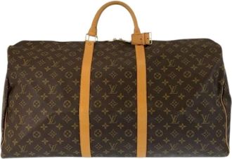 Louis Vuitton Pre-owned Weekend Bags, female, Brown, Size: ONE SIZE Pre-owned Keepall 60 Boston Bag