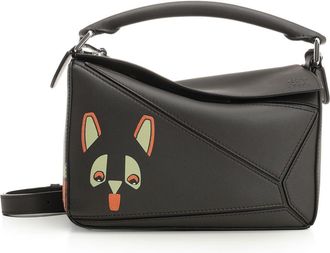 Loewe Puzzle Futurist Cat Handbags Marrone-Donna