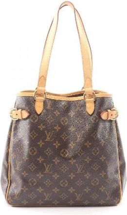 Louis Vuitton Pre-owned Batignolles Vertical Monogram Tote Bag - Dames - Vintage Schoudertas - Bruin - ONE Size - Vintage