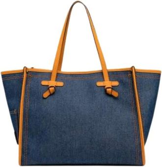 Gianni Chiarini Tassen, Dames, Blauw, ONE Size, Leer, Marcella Shopper