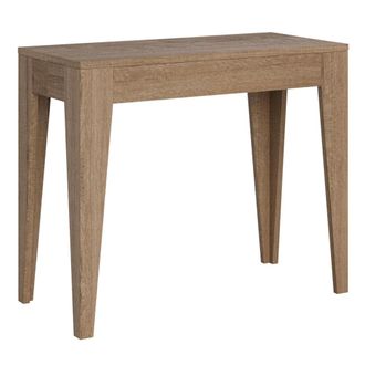 Itamoby Consola extensible 90x42/198 cm efecto madera roble natural