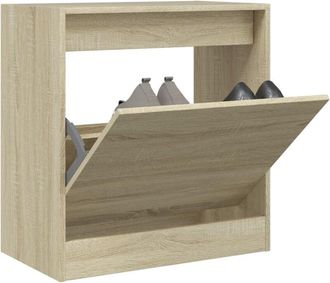 vidaXL Scarpiera Rovere Sonoma 60x34x63,5 cm in Legno Multistrato - Vidaxl