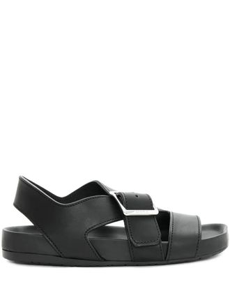 Loewe buckle-strap flat sandals - Black