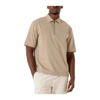 The Goodpeople Tops, Heren, Beige, S, Post Polo