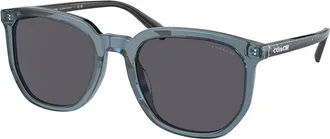 Coach HC8384U CL911 579487 Mens Sunglasses Blue Size 55