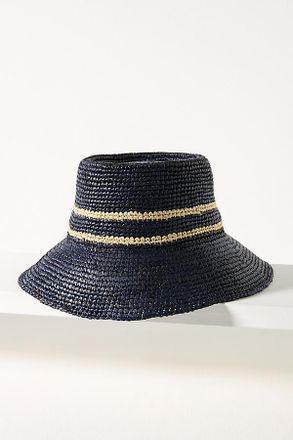 Wyeth Nyc Raffia Straw Bucket Hat