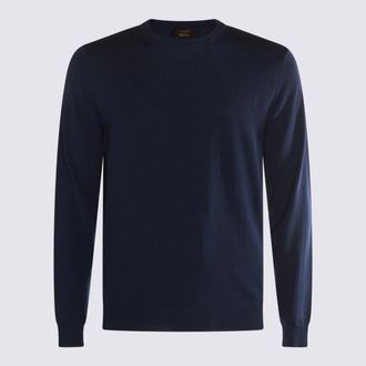 Zanone Dark Blue Wool Knitwear