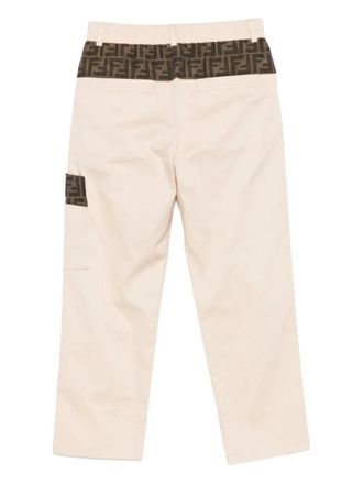 Fendi Gabardine Cotton Trousers - Multicolor