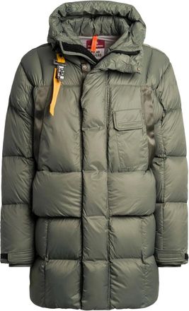 Parajumpers Mens Bold Parka Thyme Green Down Jacket Nylon - Size Large
