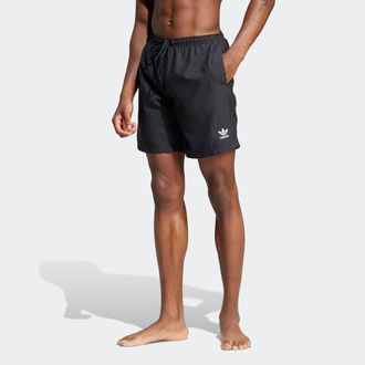 adidas Badeshorts ADIDAS PERFORMANCE ADICOLOR 8-INCH, Herren, Gr. XXL, N-Gr, schwarz, Obermaterial: 100% Polyester, Badehosen Badeshorts
