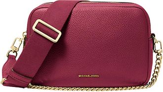 Michael Kors Tassen, Dames, Rood, ONE Size, Leer, Ketting Camera Crossbody Tas