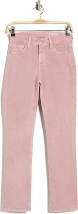 AG - Adriano Goldschmied Mari Slim Ankle Straight Leg Jeans in Hi-White Rosy Blush at Nordstrom Rack, Size 25