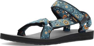 Teva Original Universal Womens Sandals Astronomy Blue Opal/Pale Lime Yellow : 12 B - Medium, Synthetic/Textile