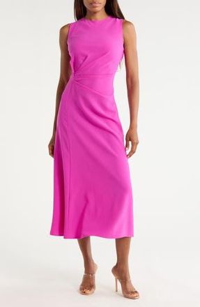 West K Side Ruched Sleeveless Dress in Magenta at Nordstrom Rack, Size X-Large