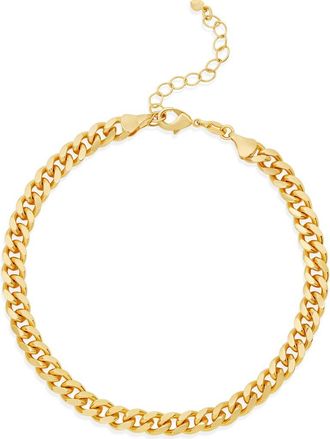 SHYMI Cubic Zirconia Tennis Anklet in Gold at Nordstrom
