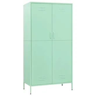 vidaXL Armario De Acero Verde Menta 90x50x180 Cm Vidaxl
