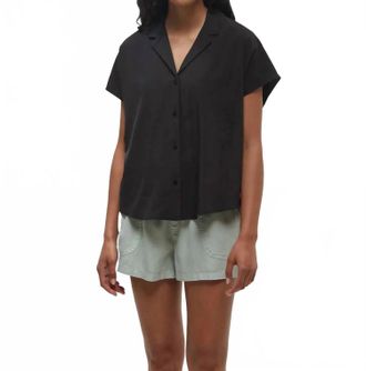 tentree Harding Shirt In Meteorite Black