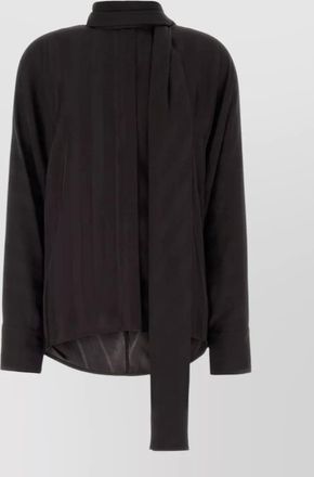 Sportmax striped satin oversized blouse