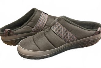 Chaco Womens Ramble Puff Shoe Clogs In Dusty Olive