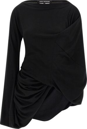Junya Watanabe Black Boat Neck Top