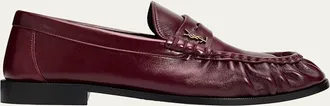 Saint Laurent Le Leather YSL Penny Loafers
