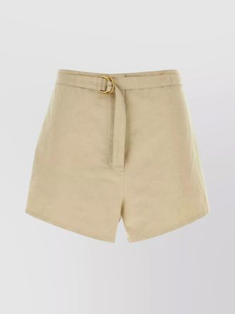 Prada linen blend tailored shorts