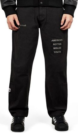 Pleasures X Zero Skateboards Work Pants in Black at Nordstrom, Size 36
