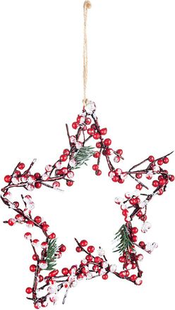 BIZZOTTO Weihnachts-Anh&auml;nger Berries Star &oslash; 23 cm