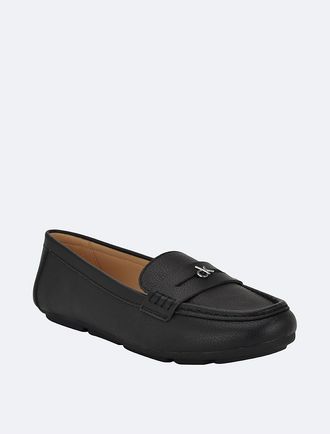 Calvin Klein Womens Womens Lassa Loafer - Black - 6H