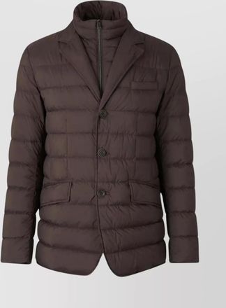 Herno mens quilted jacket high collar