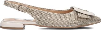 Notre-V Elegante Beige Slingbacks - Dames - Ballerinas - Beige - 38 EU - Leer - Schoenen