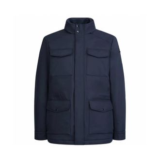 Geox Stijlvolle Lichtgewicht Jas - Heren - Zomerjassen - Blauw - 2XL - Polyester - Jassen