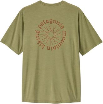 Patagonia Cap Cool Daily Shirt Spoke Stencil Funktionsshirt f&uuml;r Herren | oliv